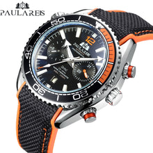 Load image into Gallery viewer, Men Automatic Self Wind Mechanical Canvas Rubber James Bond 007 Style watches