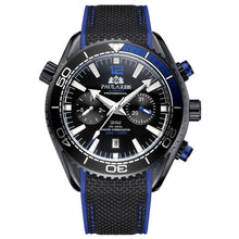 Load image into Gallery viewer, Men Automatic Self Wind Mechanical Canvas Rubber James Bond 007 Style watches