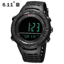 Load image into Gallery viewer, 6.11 DUANTAI Quartz Watch Digital LED Waterproof Black Sports Clock