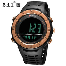 Load image into Gallery viewer, 6.11 DUANTAI Quartz Watch Digital LED Waterproof Black Sports Clock