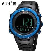 Load image into Gallery viewer, 6.11 DUANTAI Quartz Watch Digital LED Waterproof Black Sports Clock