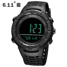 Load image into Gallery viewer, 6.11 DUANTAI Quartz Watch Digital LED Waterproof Black Sports Clock