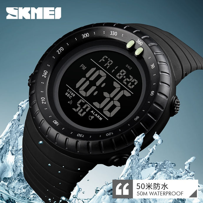 SKMEI Military Sports Watches Mens 50M Waterproof  LED Digital