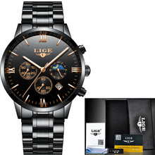 Load image into Gallery viewer, LIGE Men Watch Chronograph Sport Mens Watches