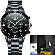 Load image into Gallery viewer, LIGE Men Watch Chronograph Sport Mens Watches