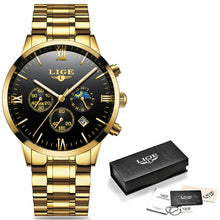 Load image into Gallery viewer, LIGE Men Watch Chronograph Sport Mens Watches