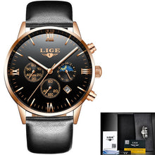 Load image into Gallery viewer, LIGE Men Watch Chronograph Sport Mens Watches