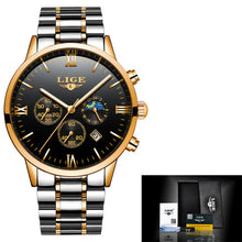 Load image into Gallery viewer, LIGE Men Watch Chronograph Sport Mens Watches